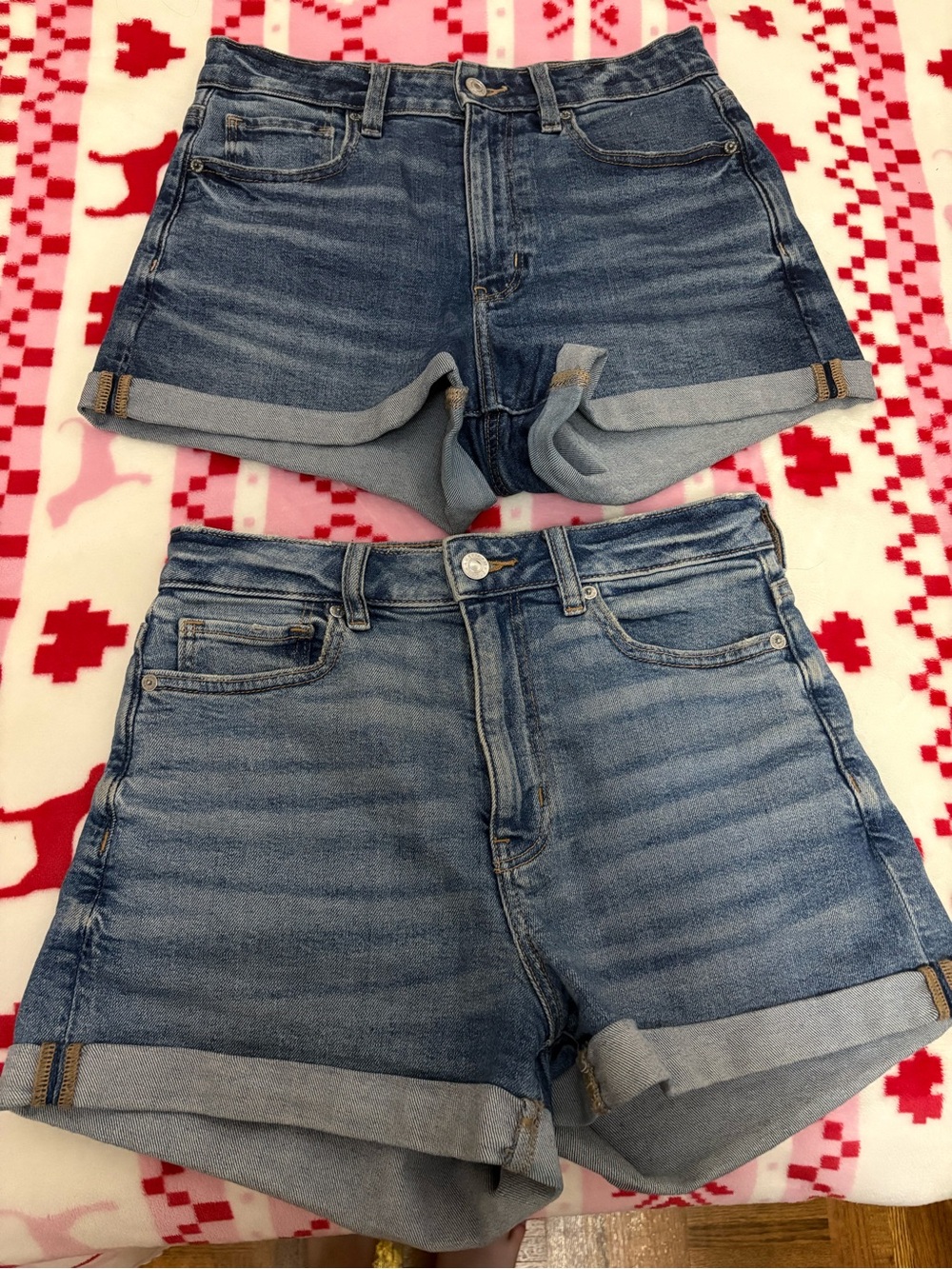 American Eagle High Waisted Jean Shorts size 4
